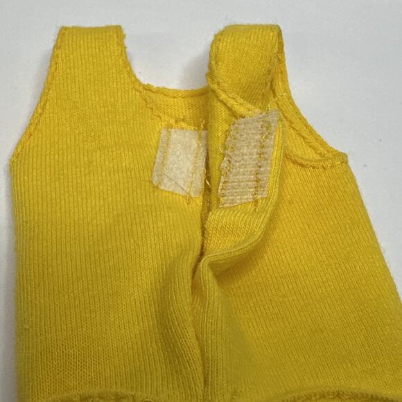 Mattel Barbie 1989 Ken My First Fashions Easy On Shirt Yellow - Picture 4 of 4